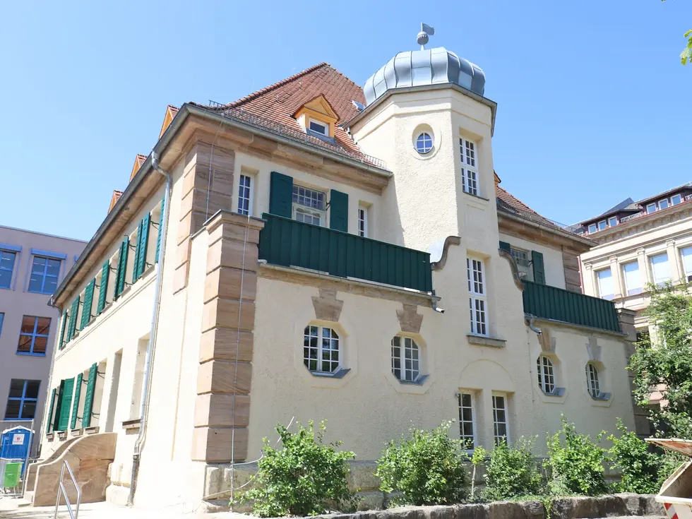 Ansicht der Fassade der Krautheimer Krippe. Klick öffnet Bild in größerer Ansicht.
