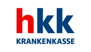 Logo der hkk Logo mit den roten Buchstaben "h" und den blauen Buchstaben "kk" sowie dem Schriftzug "KRANKENKASSE" darunter. Externer Link, öffnet neues Fenster.