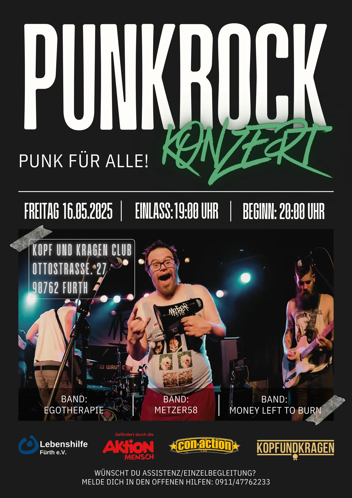 Flyer Punkrock für alle