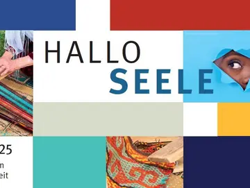 Illustration mit Text "Hallo Seele"