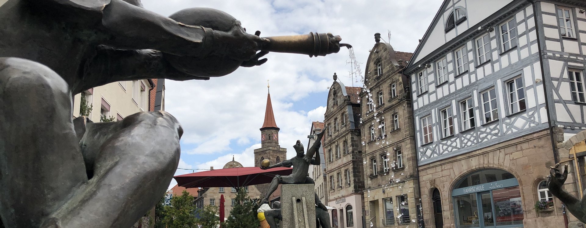 Stadtteil Innenstadt Gaukler Brunnen am Grünen Markt