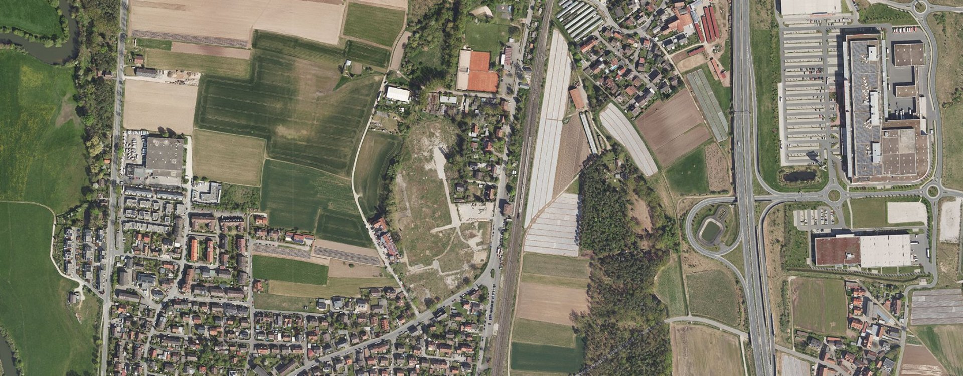 Öffentlichkeitsbeteiligung Faurecia Luftbild des Areals: Auszug aus dem Geoinformationssystem der Stadt Fürth