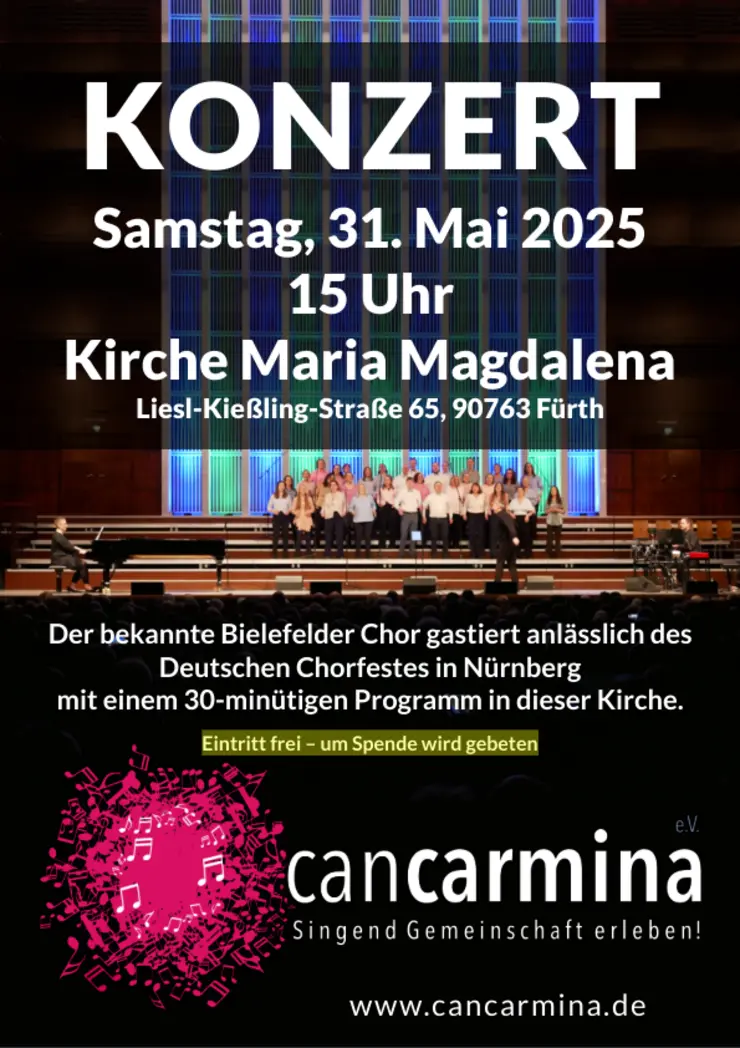 Konzert can carmina in Fürth