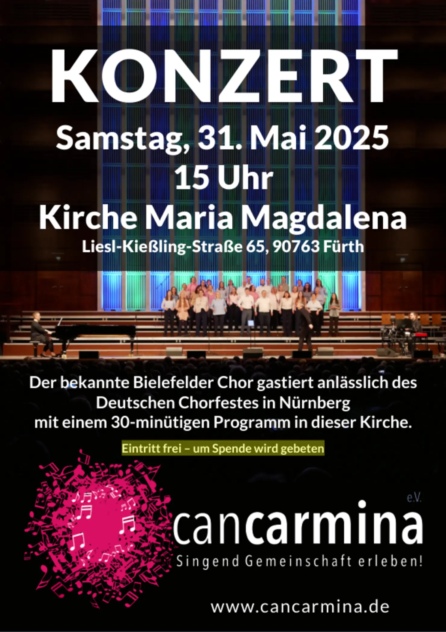 Konzert can carmina in Fürth