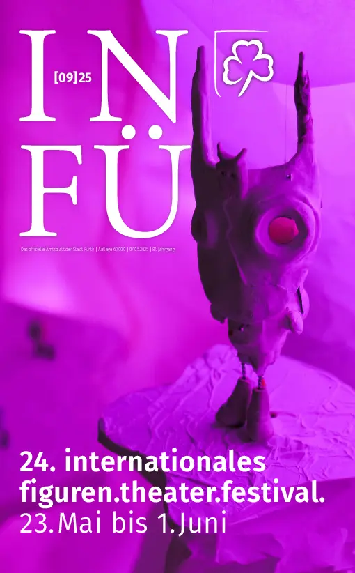 Kunstvolle Figurentheater-Puppe des Figurentheater-Festivals vom 23. Mai bis 1. Juni. Klick öffnet Bild in größerer Ansicht.