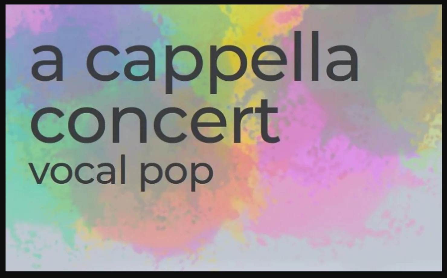 a cappella concert - vocal pop