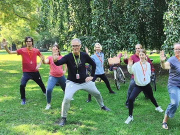 Taijiquan-Gruppe im Stadtpark