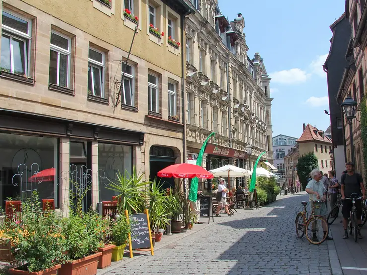 Blick in die Gustavstraße.