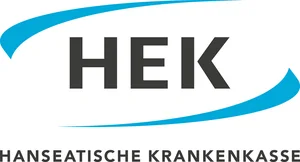 Logo der Hanseatischen Krankenkasse mit den Buchstaben HEK und zwei geschwungenen Linien darüber und darunter. Externer Link, öffnet neues Fenster.