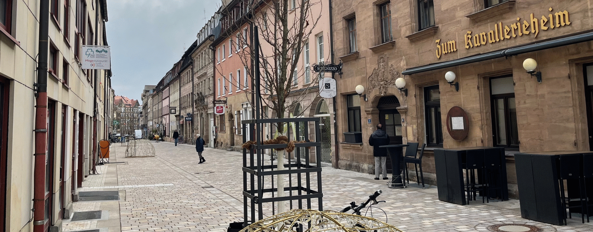 Blick in die Alexanderstraße nach dem Ausbau im November 2024