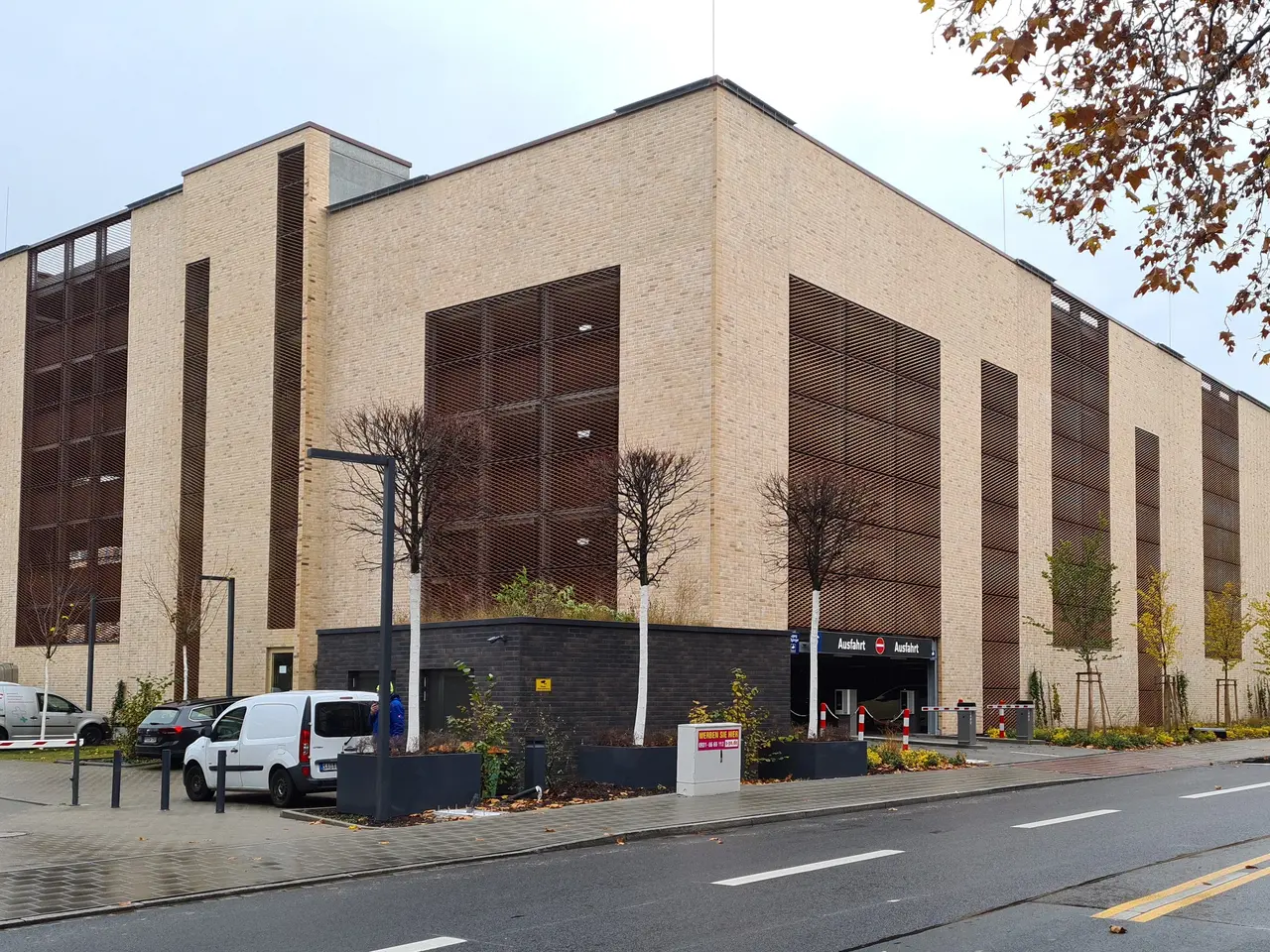 Ansicht des Parkhauses an der Gebhardtstraße
