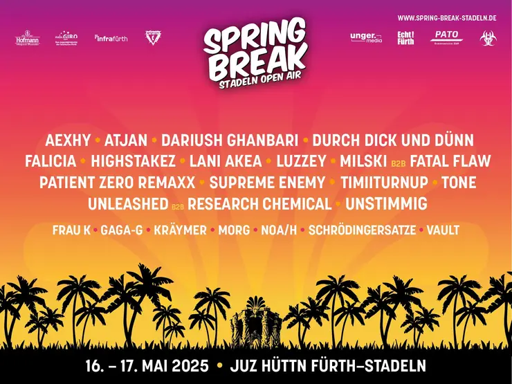 Festivalplakat Spring Break Stadeln Open Air 2025