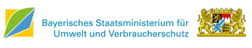 Logo mit der Aufschrift "Bayerisches Staatsministerium für Umwelt und Verbraucherschutz"